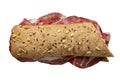 Cereal bread with coppa, cured pork Royalty Free Stock Photo